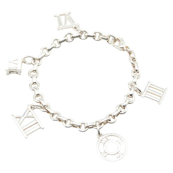 TIFFANY & CO. Silver Atlas Charm Bracelet - Picture 1 of 8